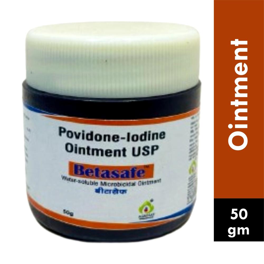 BETASAFE OINTMENT 50 GM JAR - Povidone iodine 5%