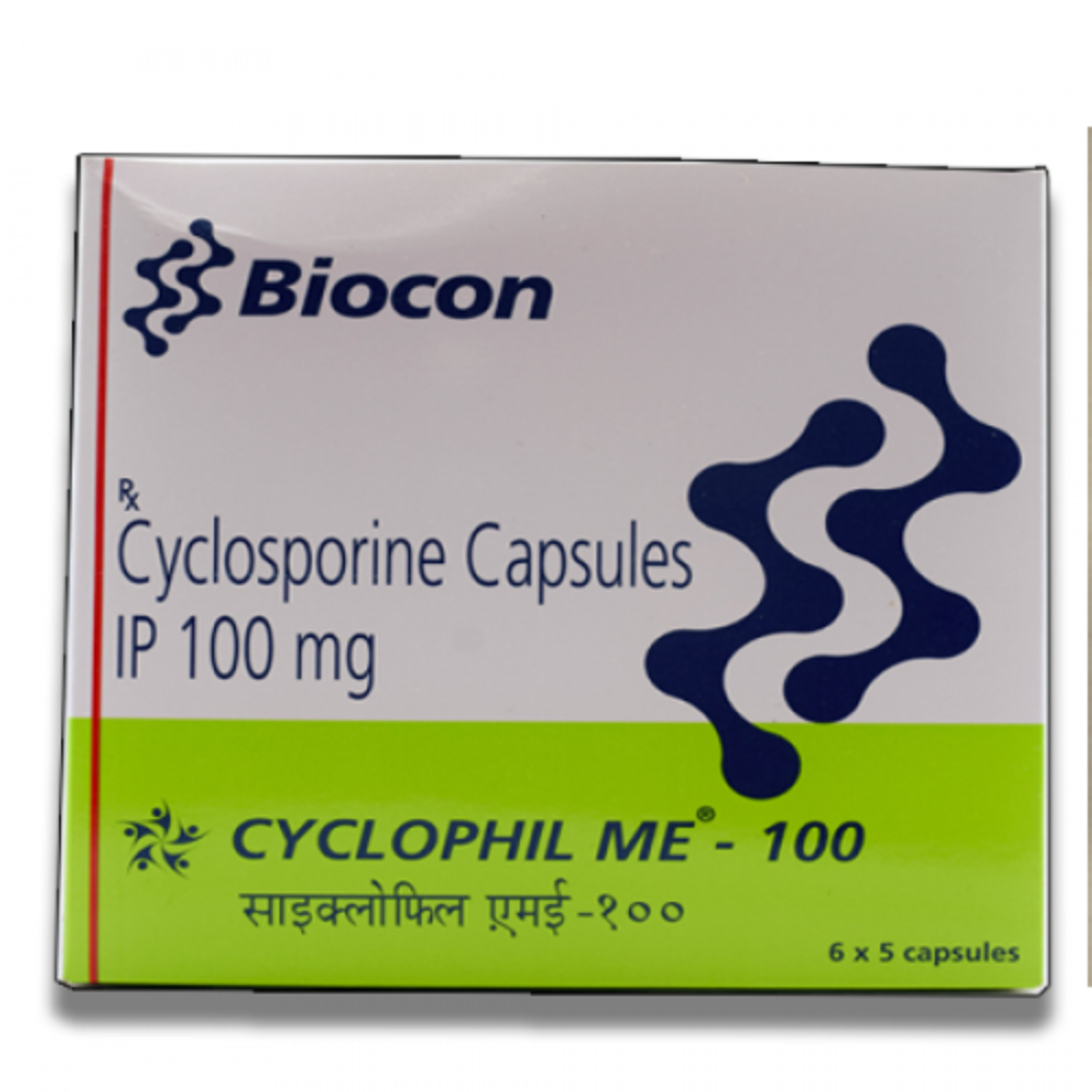 Cyclophil Me Ciclosporin Capsule 100 Mg - Origin: India