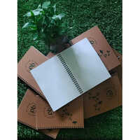 Eco Friendly Brown Wiro Office Notebook - Material: Paper