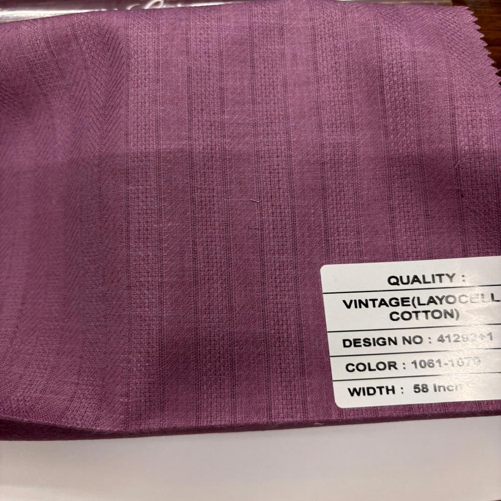 Vintage Linen Cotton Fabric Width 58