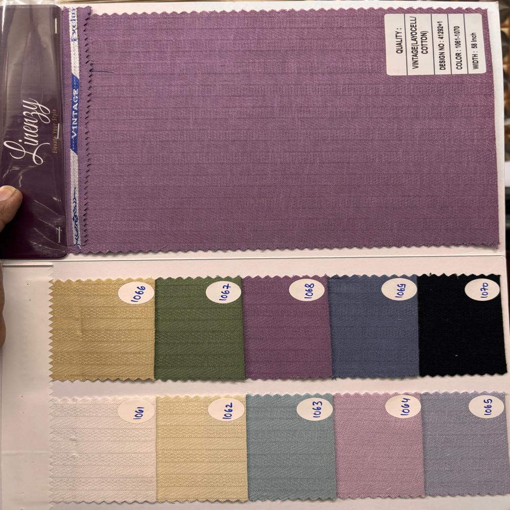 Vintage Linen Cotton Fabric Width 58