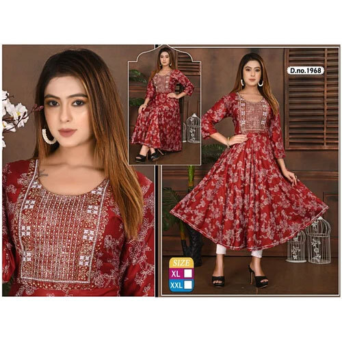 Rayon Anarkali Dress