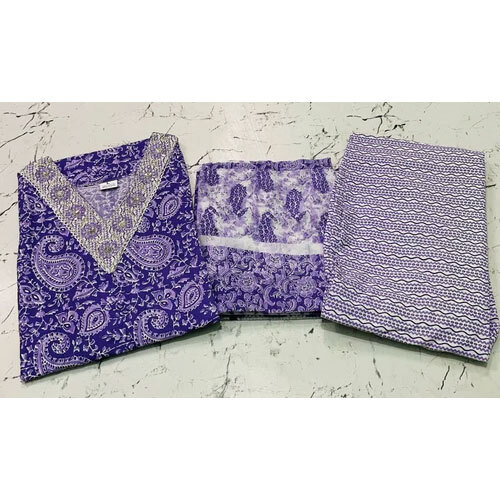 Printed Cotton Kurti Pant Set