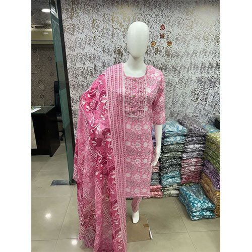 Fancy Designer Kurti Set - Color: Pink