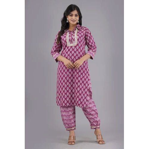 Fancy Kurti Pants - Design: Plain