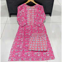 Rajasthani Kurti Pant - Color: Red