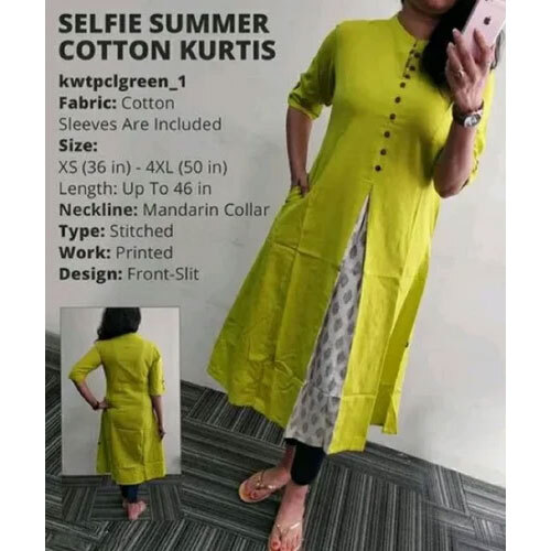 Jaipuri Kurti - Color: Green