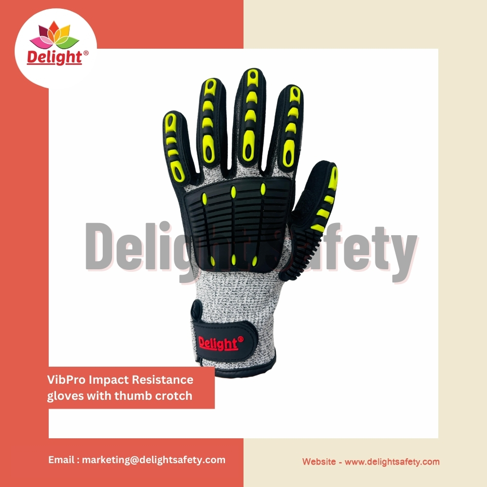 Delight VibPro Impact Resistance gloves with thumb crotch