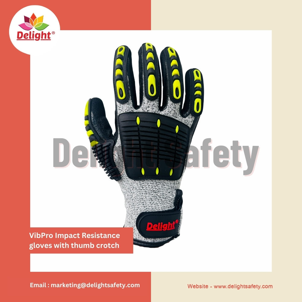 Delight VibPro Impact Resistance gloves with thumb crotch