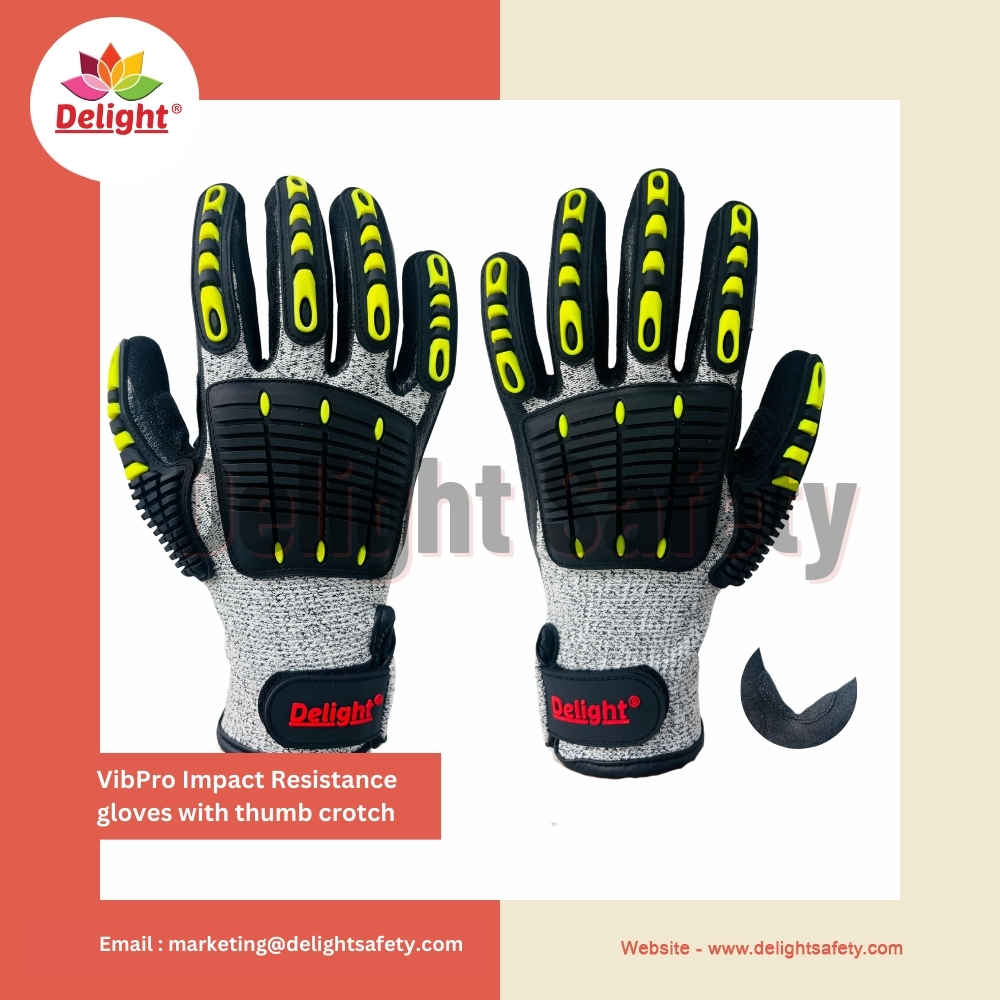 Delight VibPro Impact Resistance gloves with thumb crotch