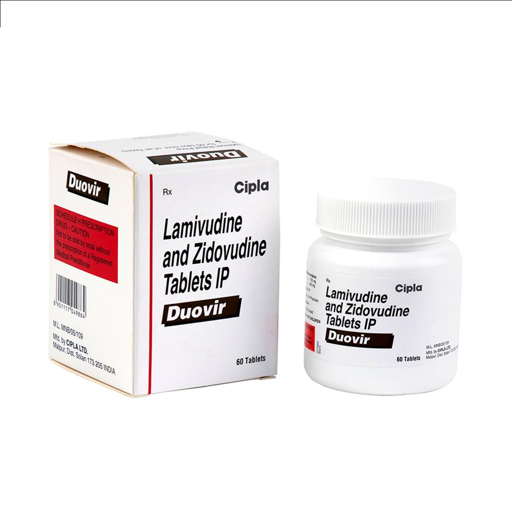 Duovir Lamivudine (150mg) + Zidovudine (300mg) Tablet 