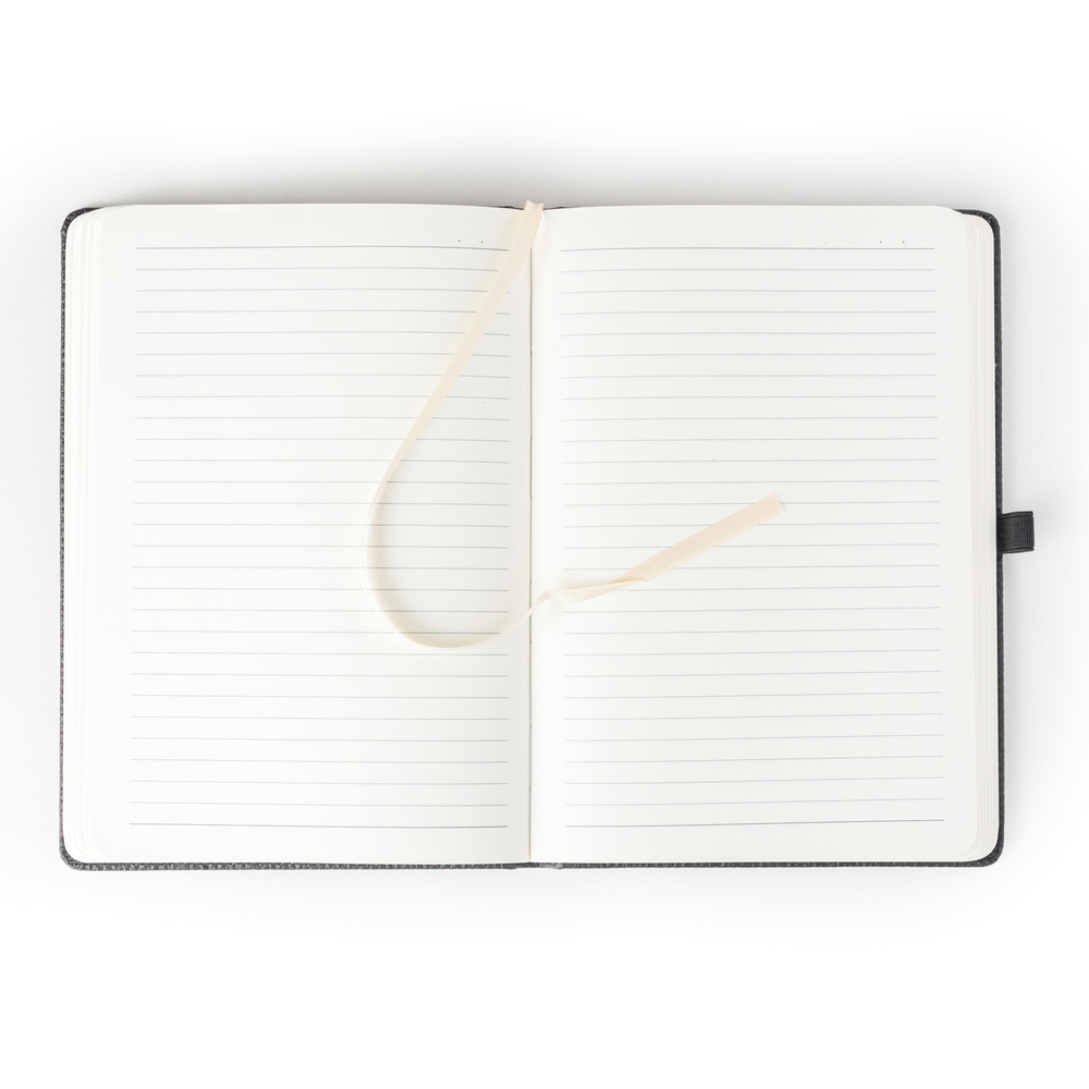 A5 Notebook With Leather Pen Pouch - Binding: Hard Binding