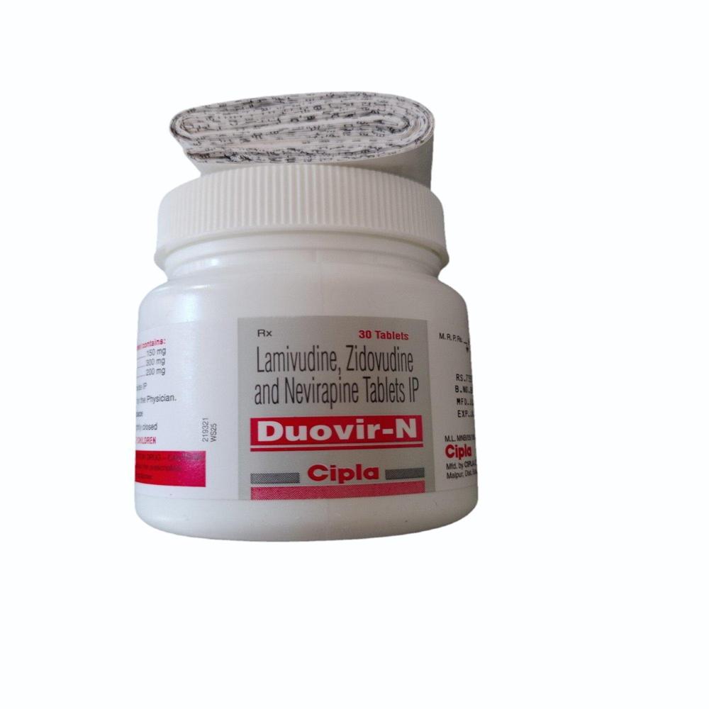 Duovir N  Lamivudine (150mg) + Zidovudine (300mg) + Nevirapine (200mg) Tablet
