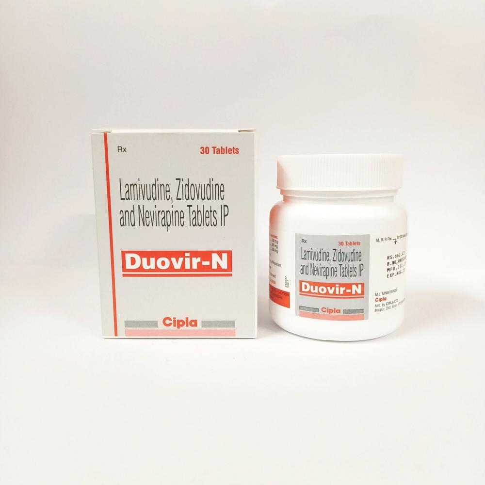 Duovir N  Lamivudine (150mg) + Zidovudine (300mg) + Nevirapine (200mg) Tablet