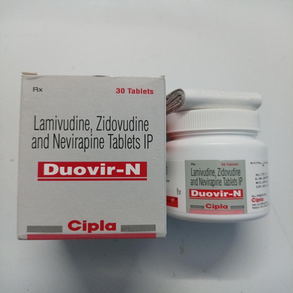 Duovir N  Lamivudine (150mg) + Zidovudine (300mg) + Nevirapine (200mg) Tablet