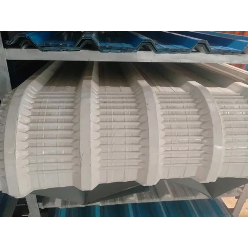 Length 10 ft Width 3.5 ft - PPGI & PPGL Roofing Sheet | Polished White Surface, 0.50 mm Thickness, Versatile for Residential & Commercial Use