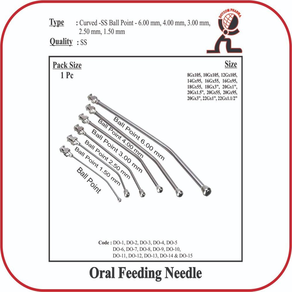 Oral Feeding Needle - Curved 20GX95