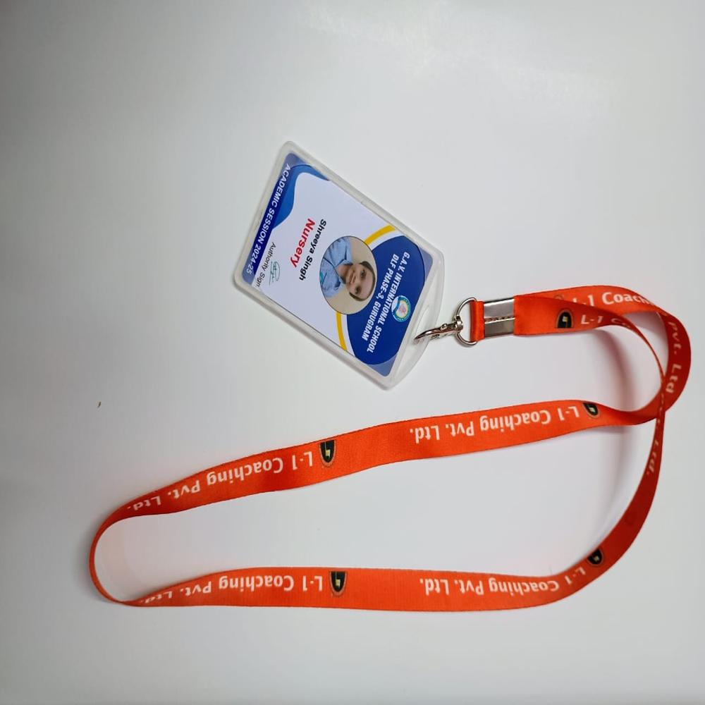 School id card with double sided chemical holder