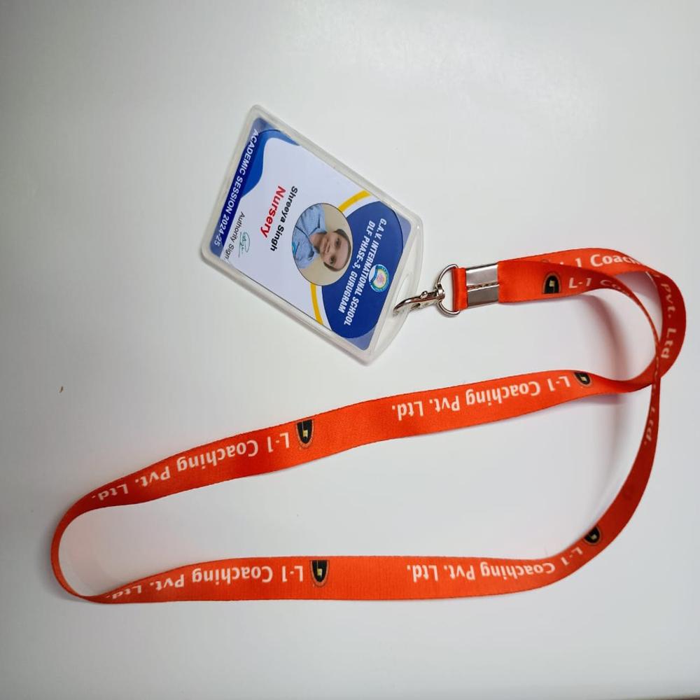 School id card with double sided chemical holder