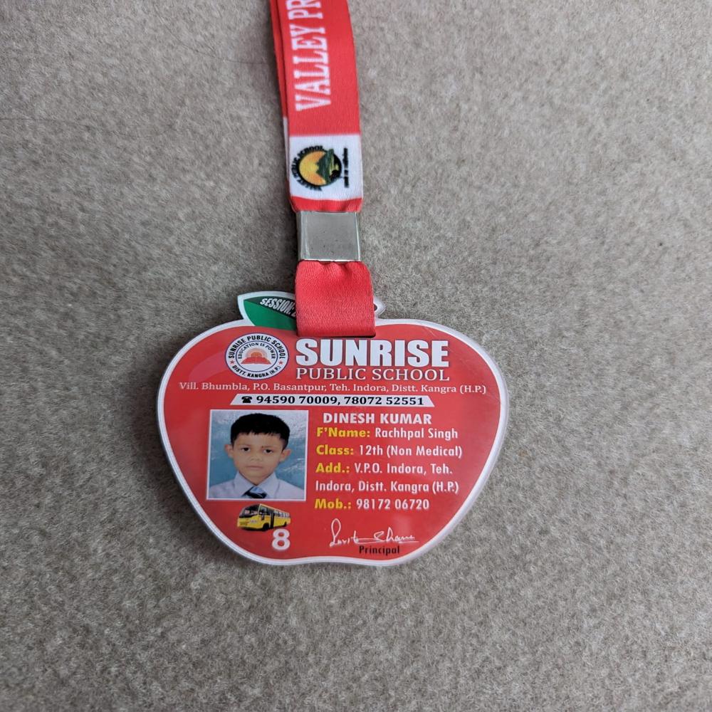 APPLE SHAPE ACRYLIC ID CARD