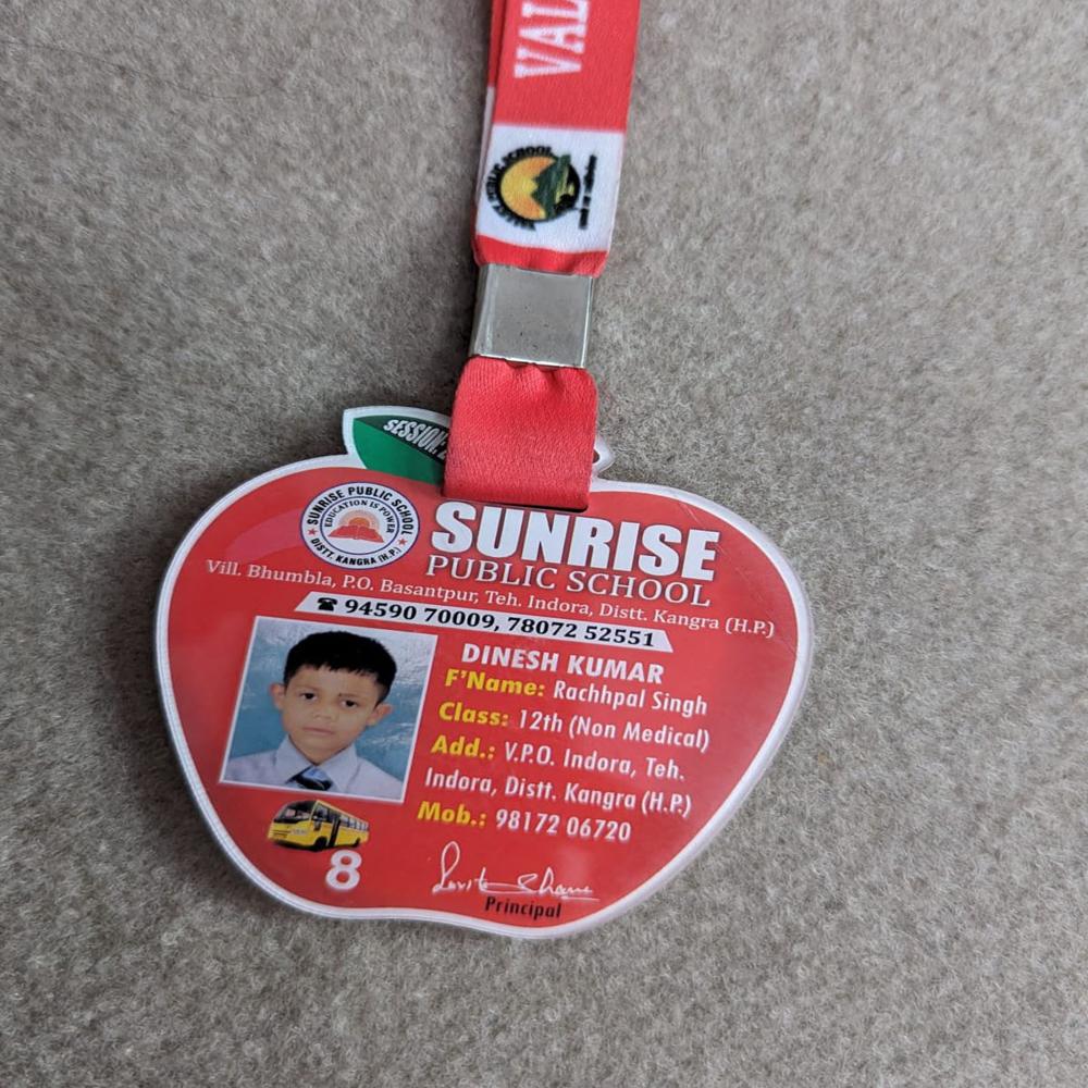 APPLE SHAPE ACRYLIC ID CARD