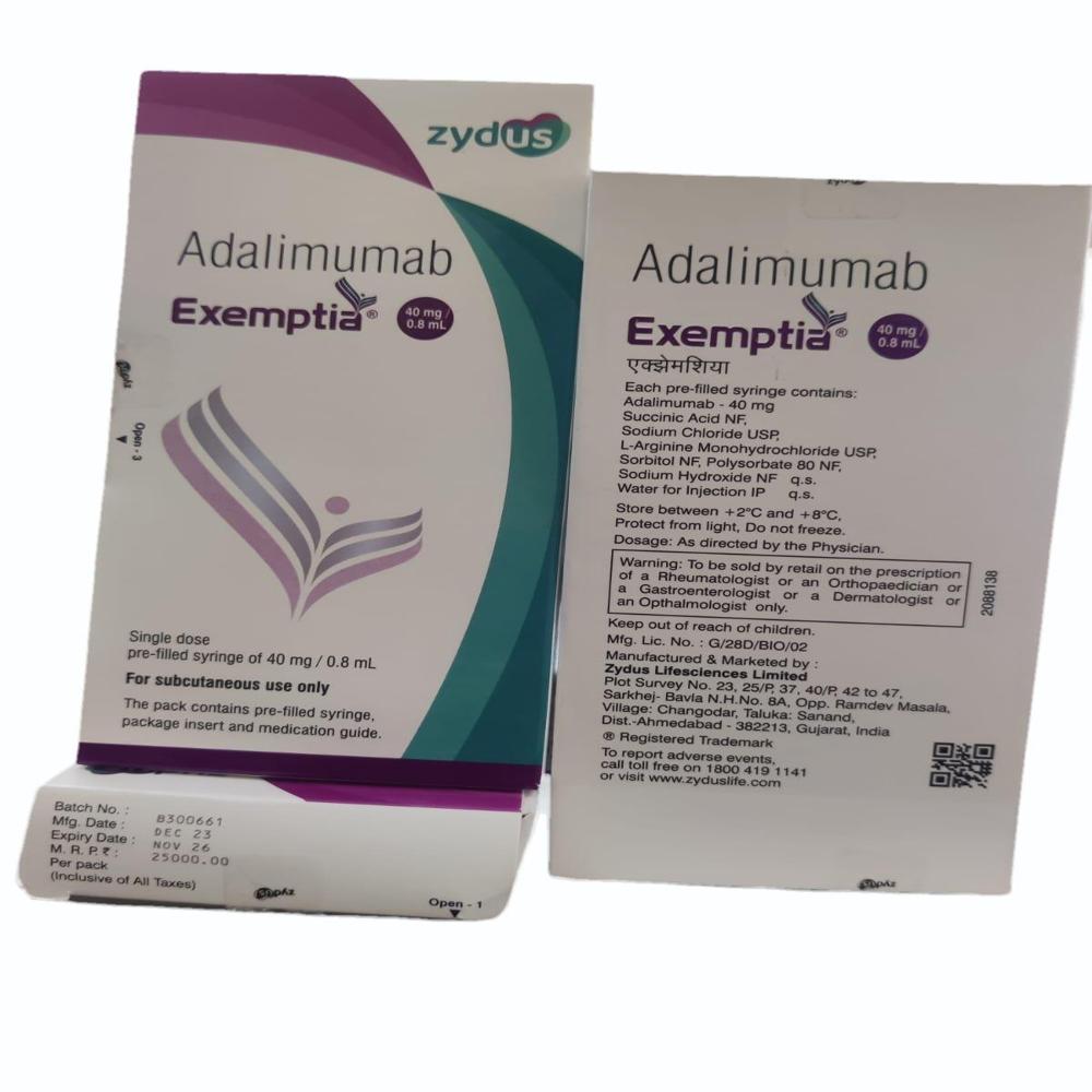 Exemptia Adalimumab Injection 40mg 