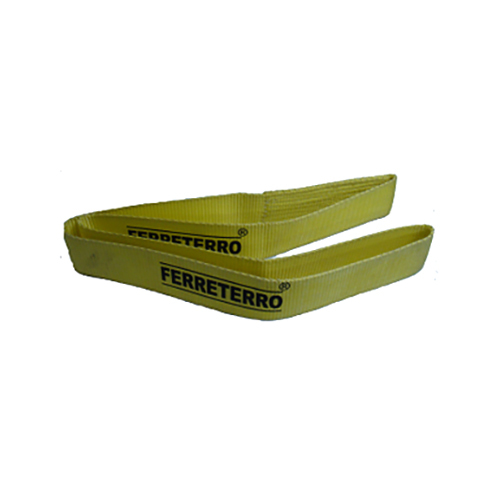 Flat Endless Polyester Webbing Sling - Color: Yellow