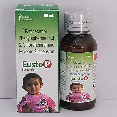 Eusto-p Suspension (Chlorpheniramine Maleate Ip 1gm, Paracetamol 125mg and Phenyl