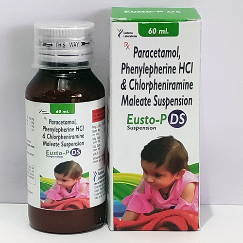 Eusto-p Ds Suspension (Chlorpheniramine 2gm, Paracetamol 250mg and Phenylephrine H