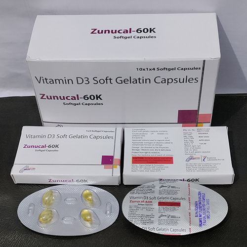 Zunucal-60K Softgel Capsule (Vitamin D3 )