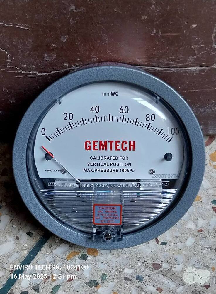 GEMTECH  Differential Pressure Gauge  In Tronica City Industrial Area Ghaziabad Uttar Pradesh