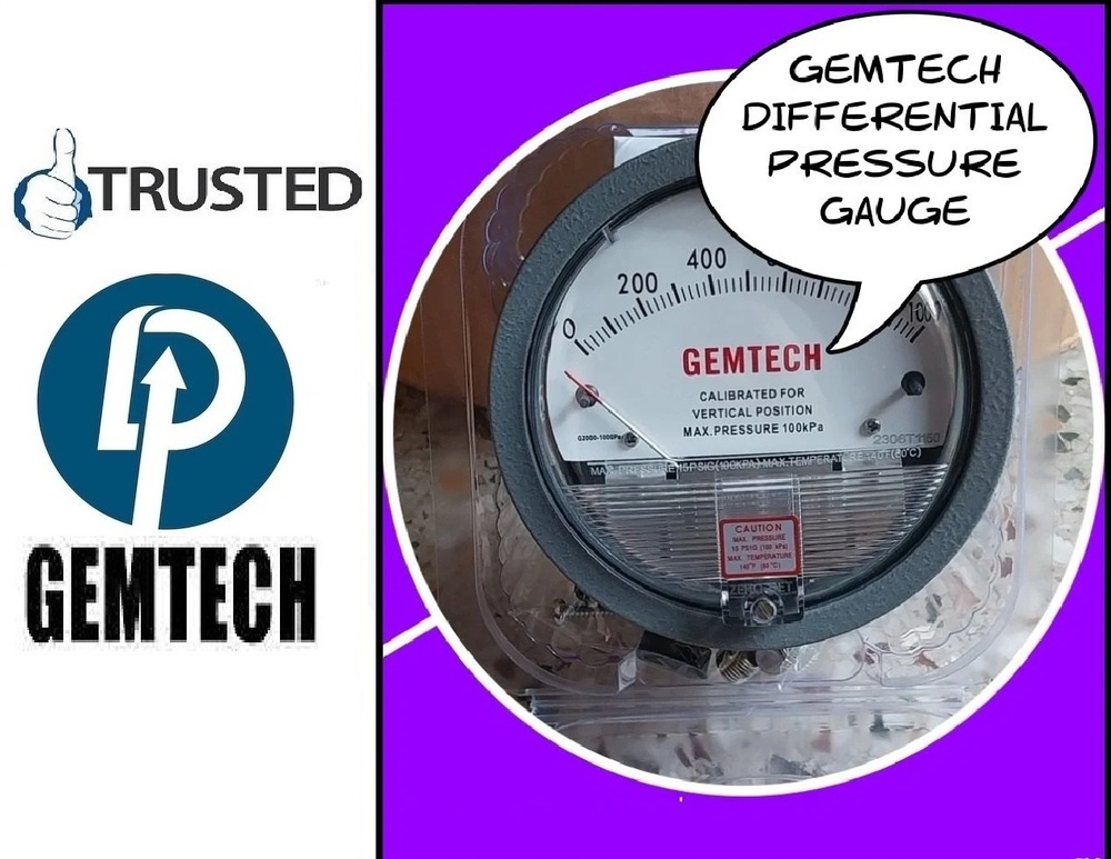 Gemtech Differential Pressure Gauge Wholesale Supplier From Bangalore