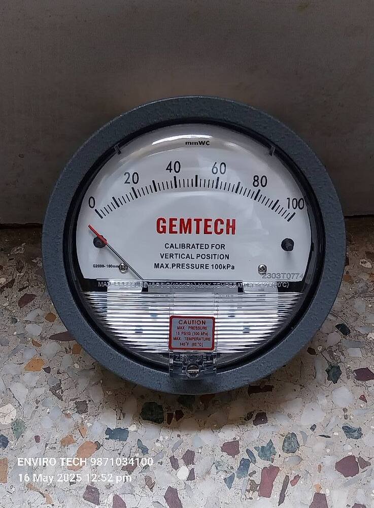 GEMTECH Differential Pressure Gauge In Dombivli Maharashtra