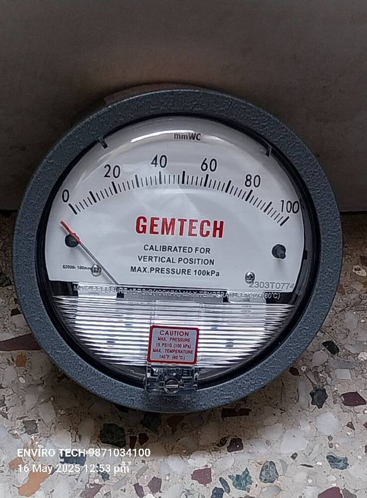 GEMTECH Differential Pressure Gauge In Farrukhabad Uttar Pradesh