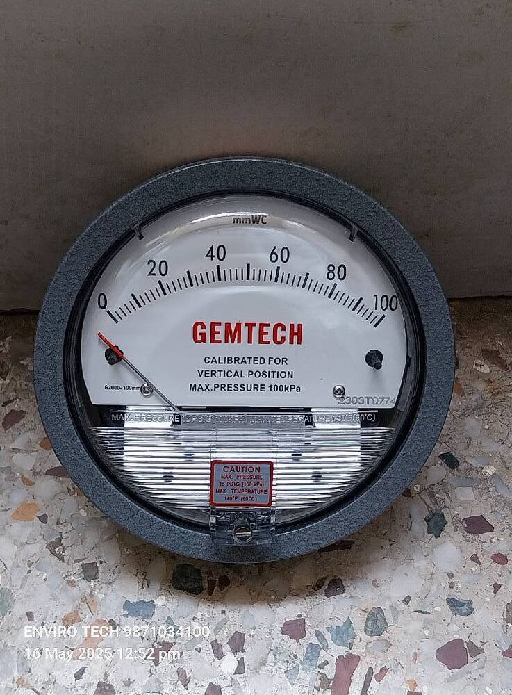 GEMTECH Differential Pressure Gauge In Farrukhabad Uttar Pradesh