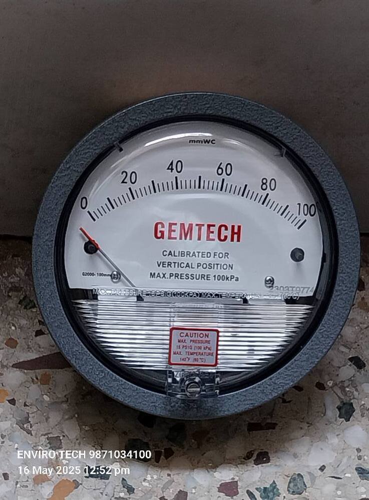 GEMTECH Differential Pressure Gauge In Farrukhabad Uttar Pradesh