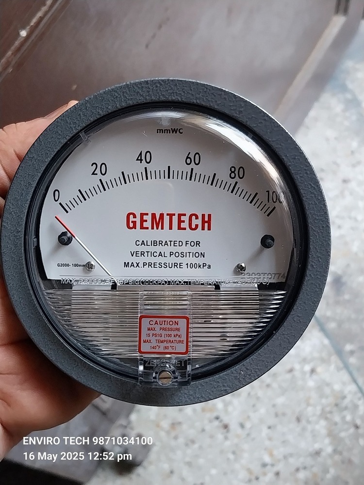 GEMTECH Differential Pressure Gauge In Bawana Industrial Area Delhi