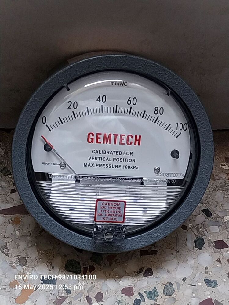 GEMTECH Differential Pressure Gauge In Bawana Industrial Area Delhi