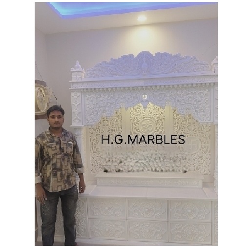 Premium White Marble Pooja Mandir