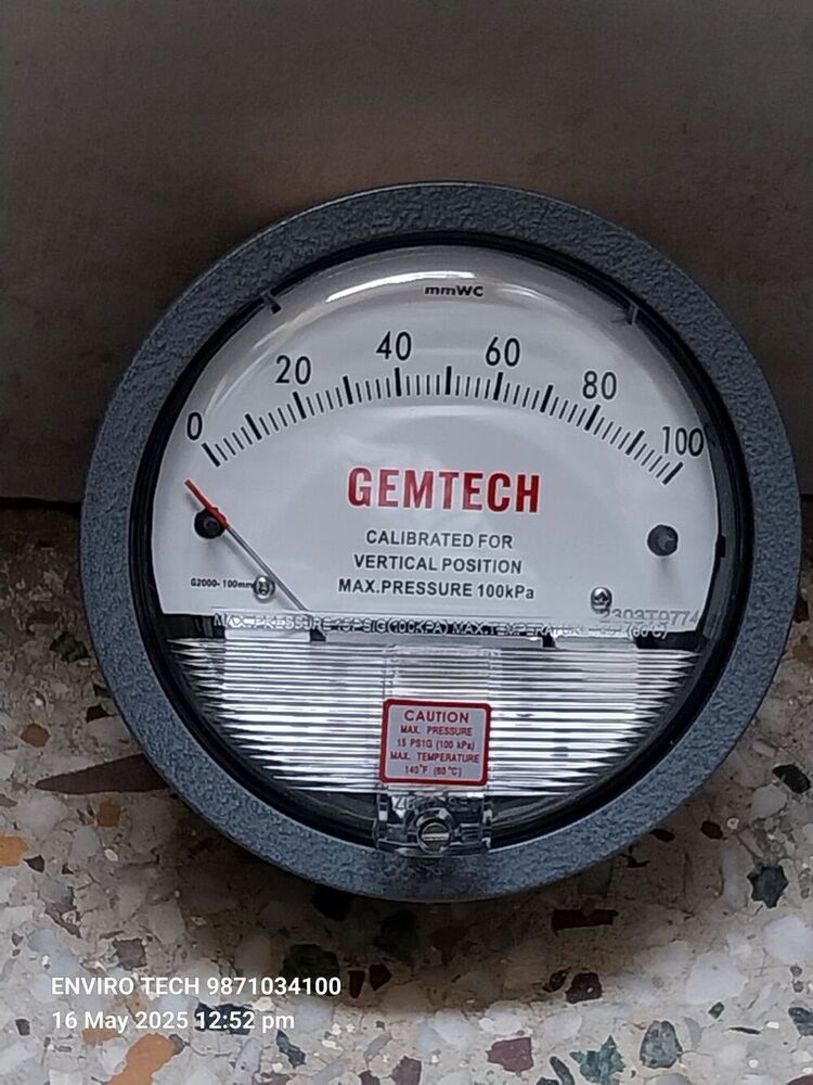 Gemtech Differential Pressure Gauge In Dsiidc Industrial Area Bawana -110039 Delhi