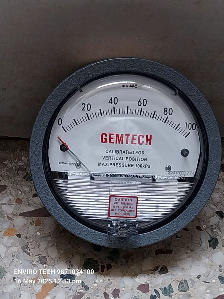 GEMTECH Differential Pressure Gauge In DSIIDC Industrial Area Bawana -110039 Delhi