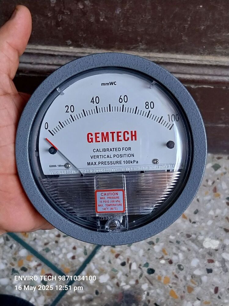 GEMTECH Differential Pressure Gauge In DSIIDC Industrial Area Bawana -110039 Delhi