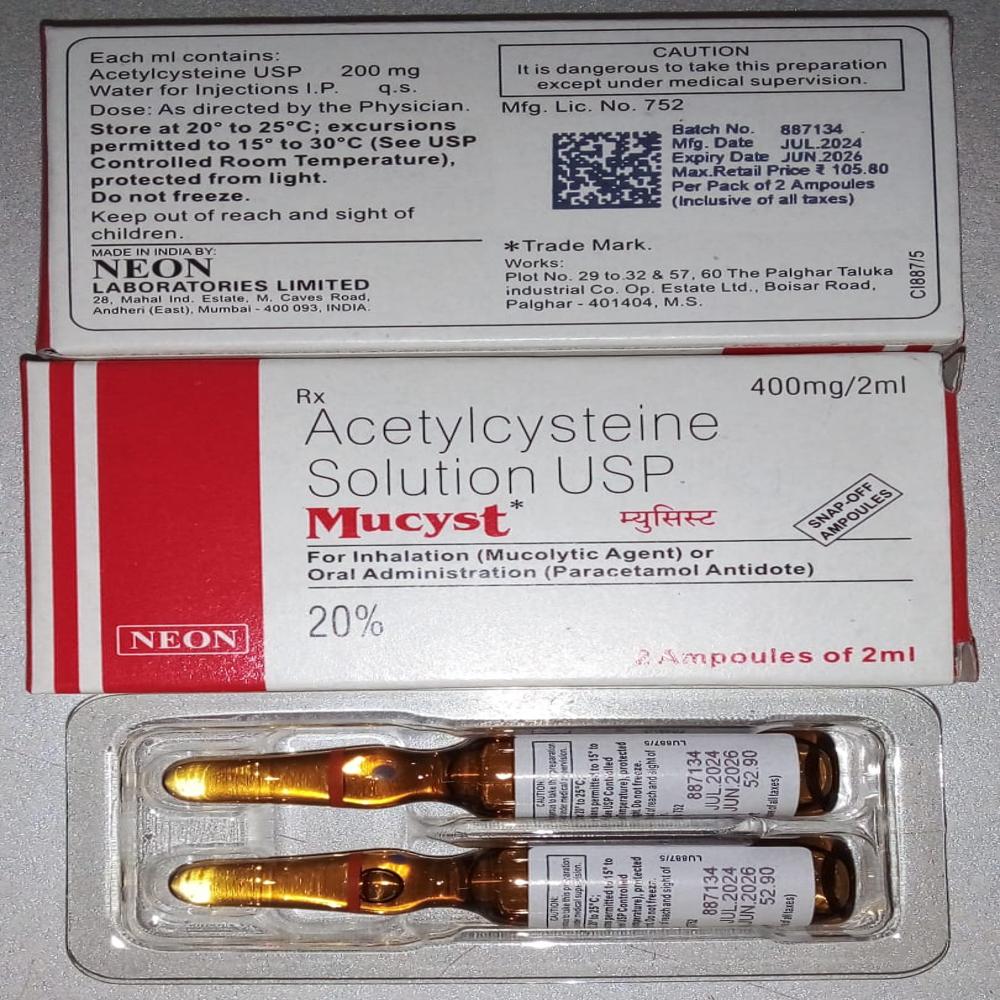 MUCYST 400MG/2ML