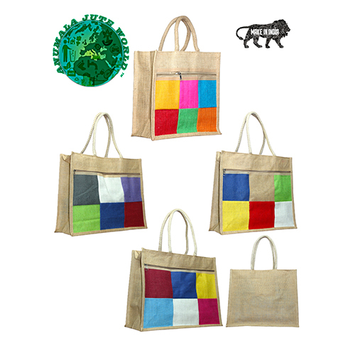 100% Natural Jute Talli Bag - Color: Different Available