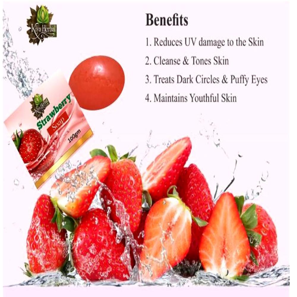 Bulk Strawberry Soap 75gm - Color: Red