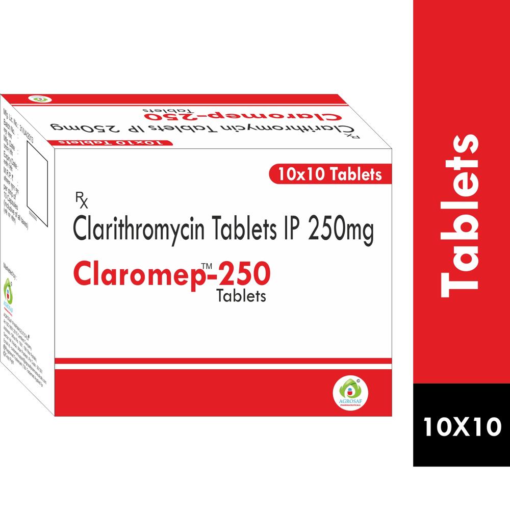CLAROMEP 250 TABLET - Clarithromycin (250mg)