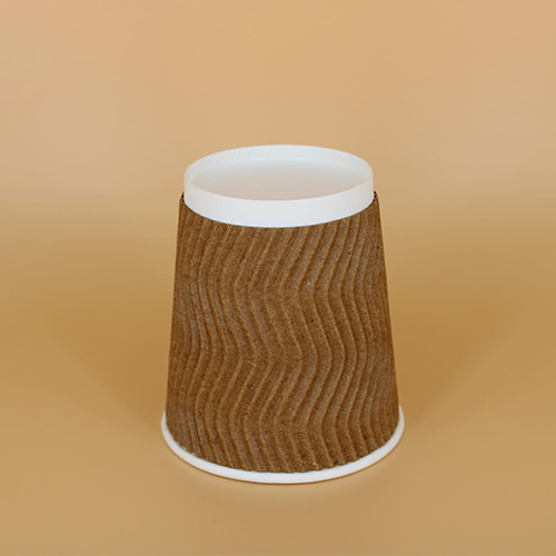280Ml Brown Paper Rimple Cup - Color: Different Available
