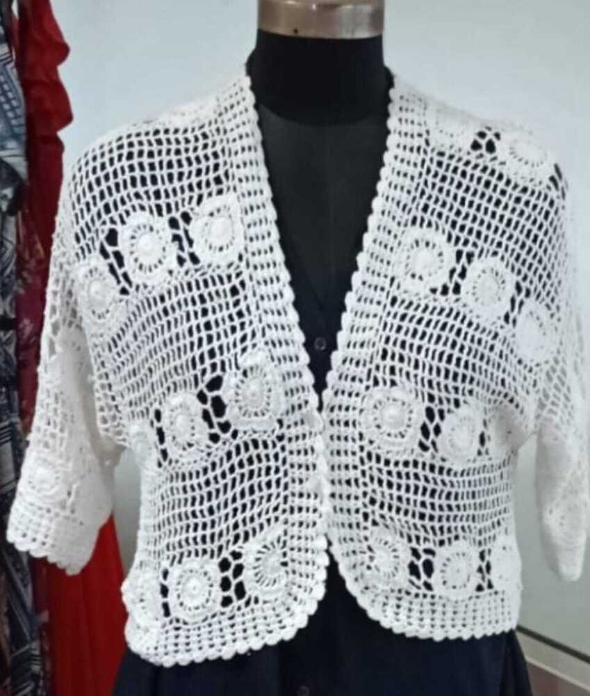 White Crochet Top