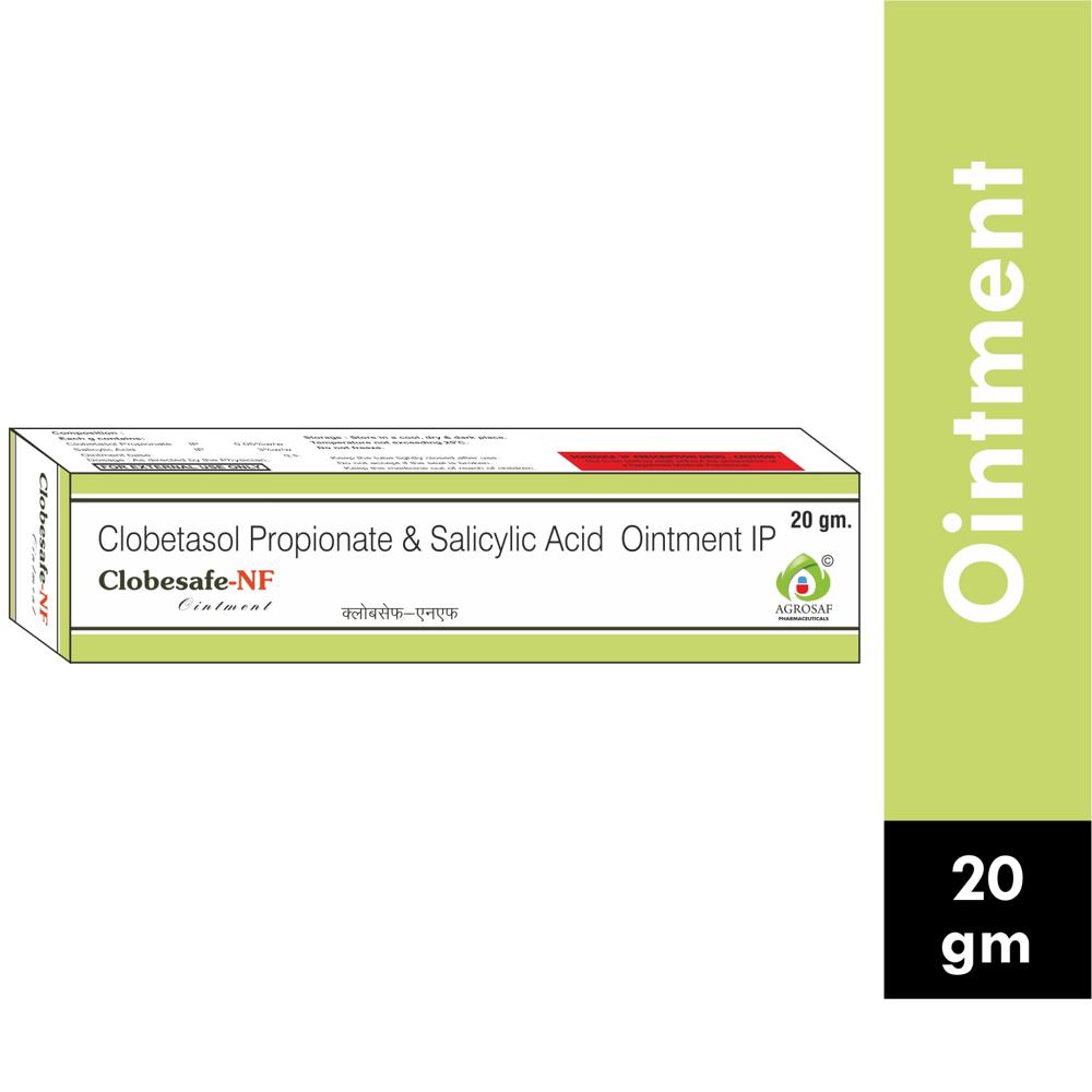CLOBESAFE NF OINTMENT - Clobetasol (0.05% ww) + Salicylic Acid (3% ww)