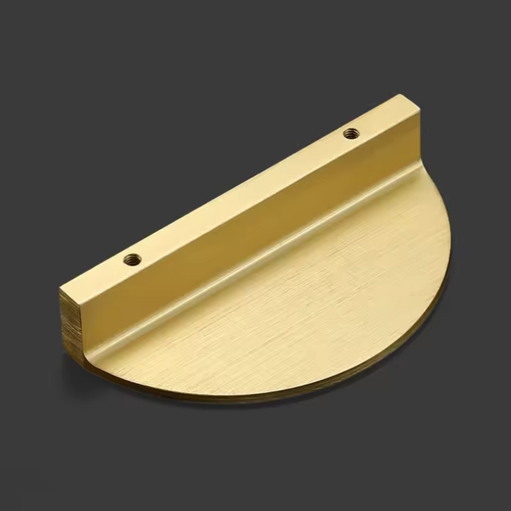 Elysian Cabinet Handle | Kitchen Cabinet Pull | Drawer Pull | Wardrobe Handle | Semi-circle Shape Handle | Moon Handle | Bedroom Furniture Pull - Color: Matte Gold